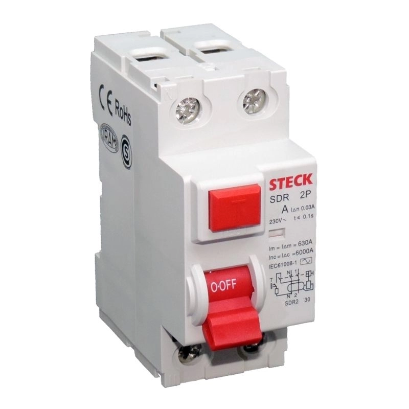 Interruptor diferencial bipolar 25A 2P 30mA